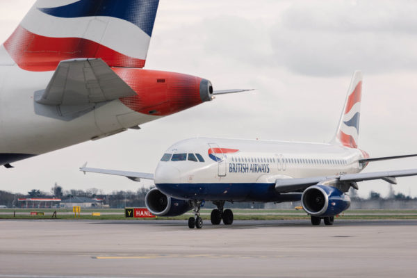 British Airways Flugzeug Rollfeld