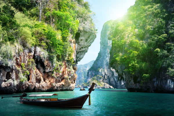 Thailand Krabi Boot Klippe