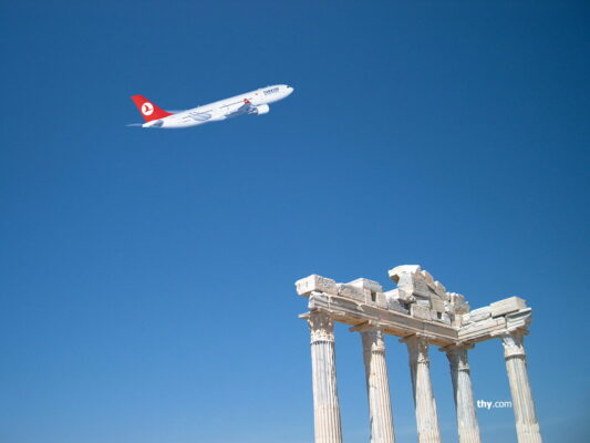 turkish airlines flugzeug start