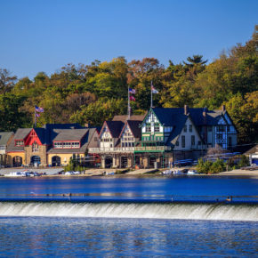 USA Philadelphia Boathouse Row