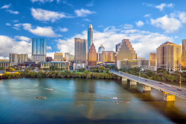 USA Texas Austin Skyline