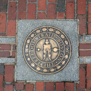 USA Boston Markers of The Freedom Trail