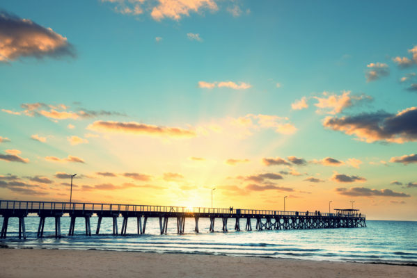 Australien Adelaide Grange Jetty Sonnenuntergang