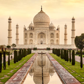 Indien Agra Taj Mahal Sonnenaufgang