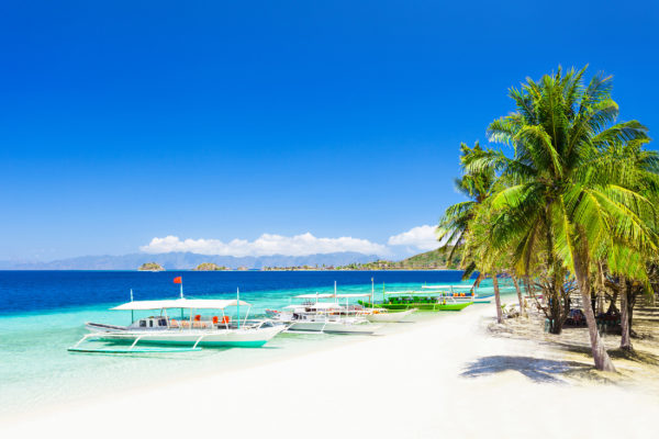 Philippinen Boracay Insel Boot