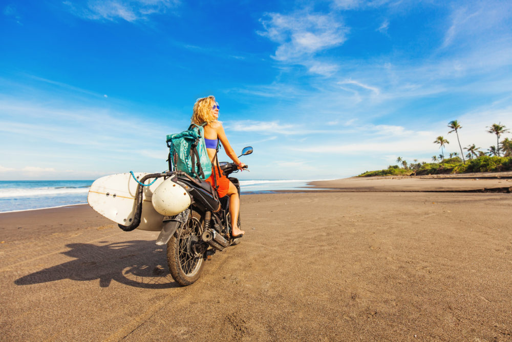 Sri Lanka Motorrad Surfbrett