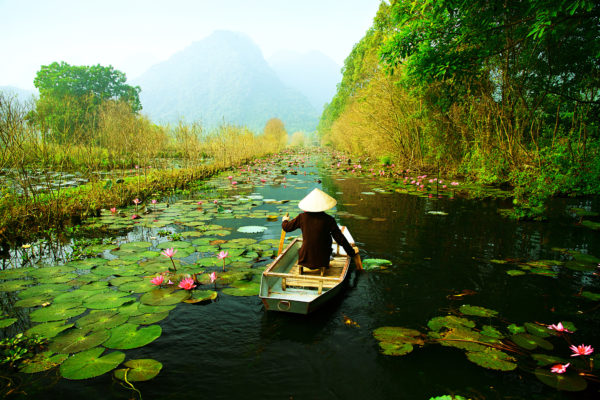 Vietnam Hanoi Fischerboot