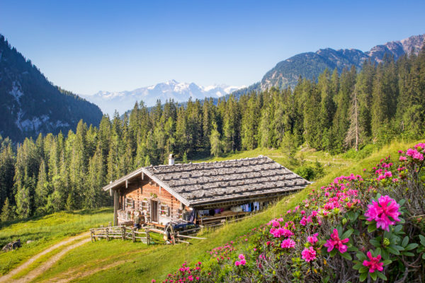 Österreich Salzburger Land Berghütte