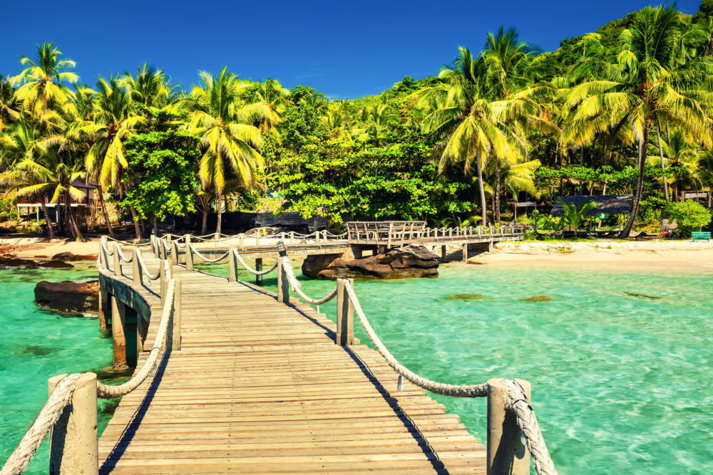 Bali Strand Brücke