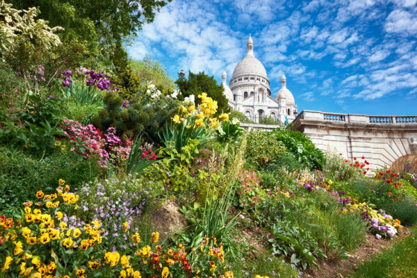 Frankreich Paris Frühling Sacre Couer