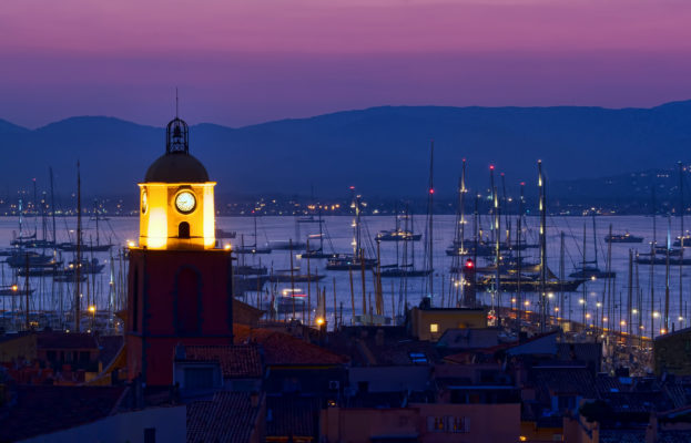 Frankreich Saint Tropez Nachts