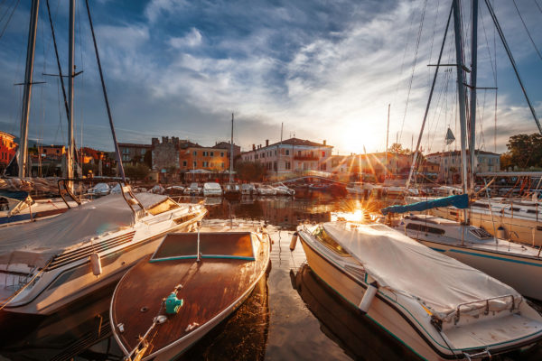 Italien Gardasee Bardolino Hafen