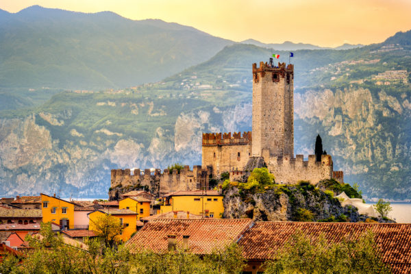 Italien Gardasee Malcesine Scaligero Burg