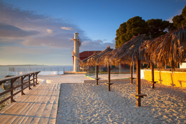 Kroatien Zadar Strand Leuchtturm