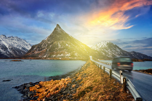 Norwegen Lofoten Straße