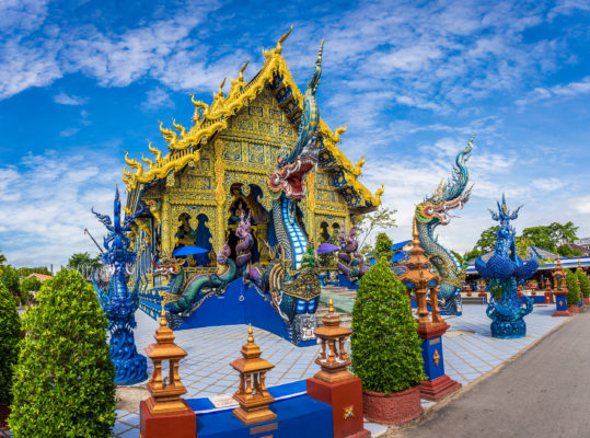 Thailand Chiang Rai Blauer Tempel