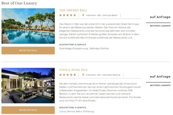 One Luxury Hotels