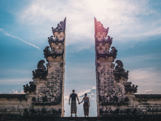 Bali Lempuyang Tempel Paar