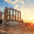 Griechenland Athen Sonneuntergang Poseidon Tempel