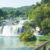 Kroatien Krka Wasserfall Steg Panorama