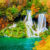 Kroatien Wasserfall See bunt