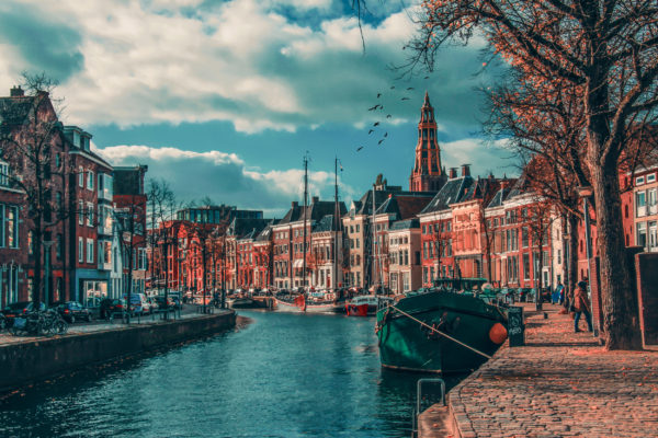 Niederlande Groningen Kanal
