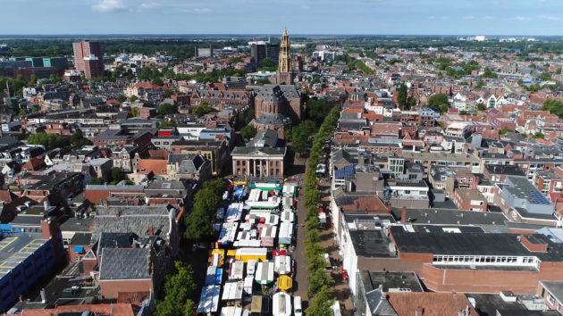 Niederlande Groningen Vismarkt oben