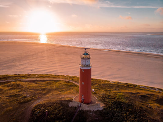 Niederlande Texel Strand Leuchtturm