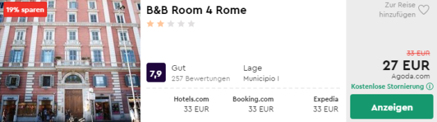 3 Tage Rom Hotel