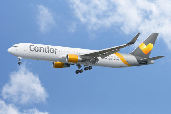 condor boeing 767 im landeanflug