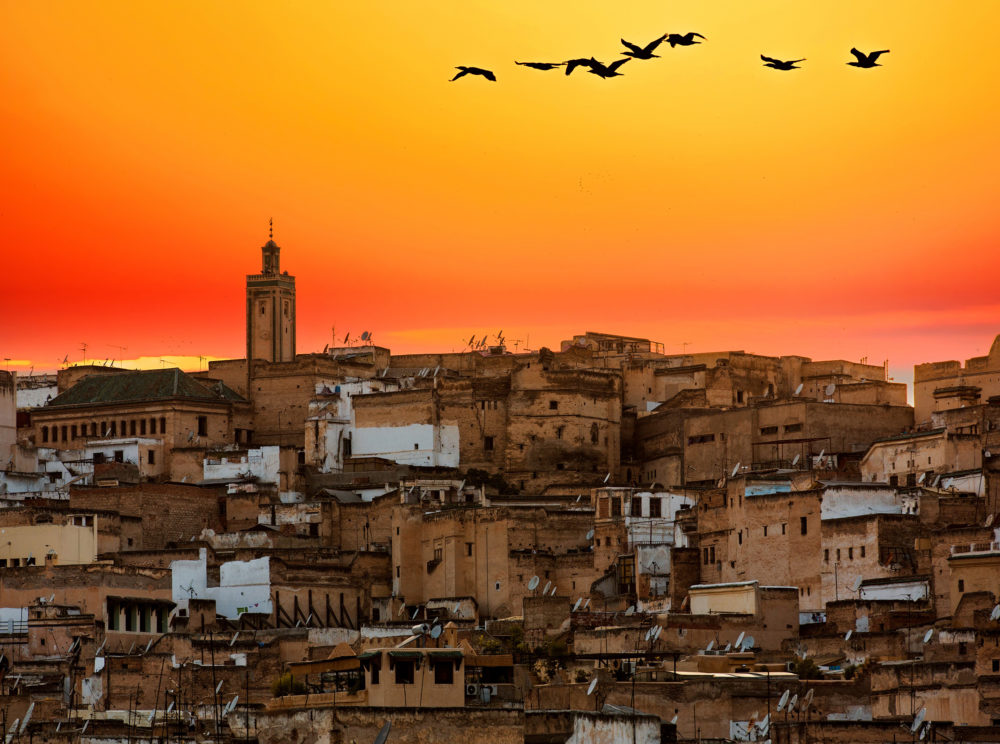 Marokko Fes Sonnenuntergang