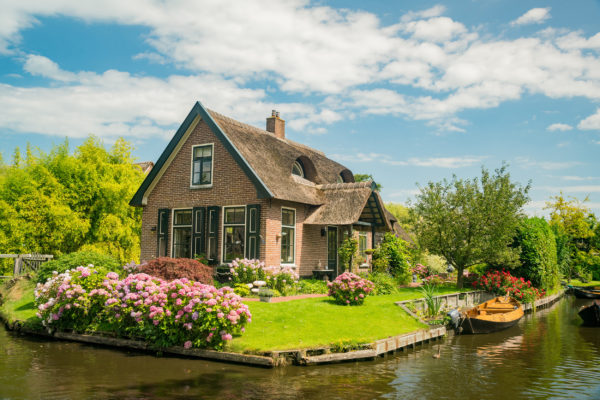 Niederlande Giethoorn traditionelles Haus