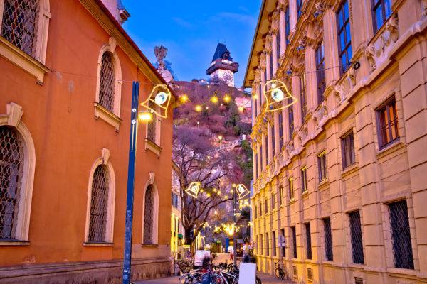 Österreich Graz Weihnachten Straße