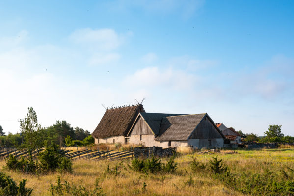 Schweden Faroe Fischerhäuser