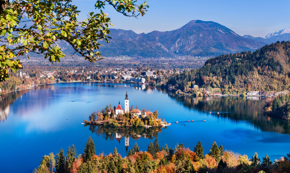 Slowenien Bled Lake Insel