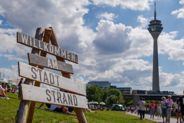 Deutschland Düsseldorf Stadtstrand