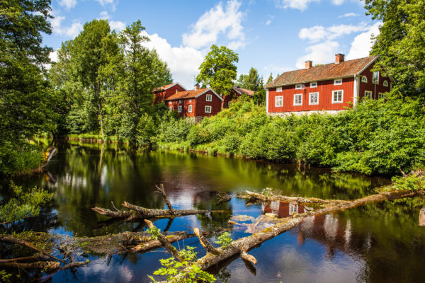 Schweden Vaestmanland Rotes Haus