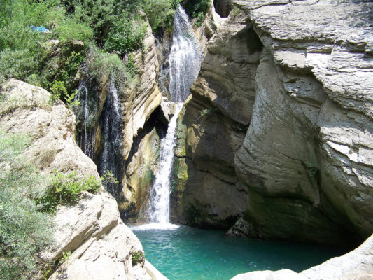 Albanien Bogova Wasserfälle