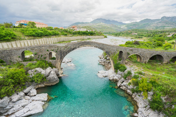 Albanien Brücke Shkoder