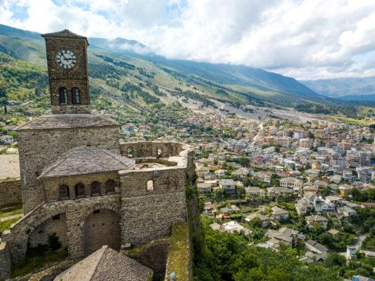 Albanien Gjirokastra Burg
