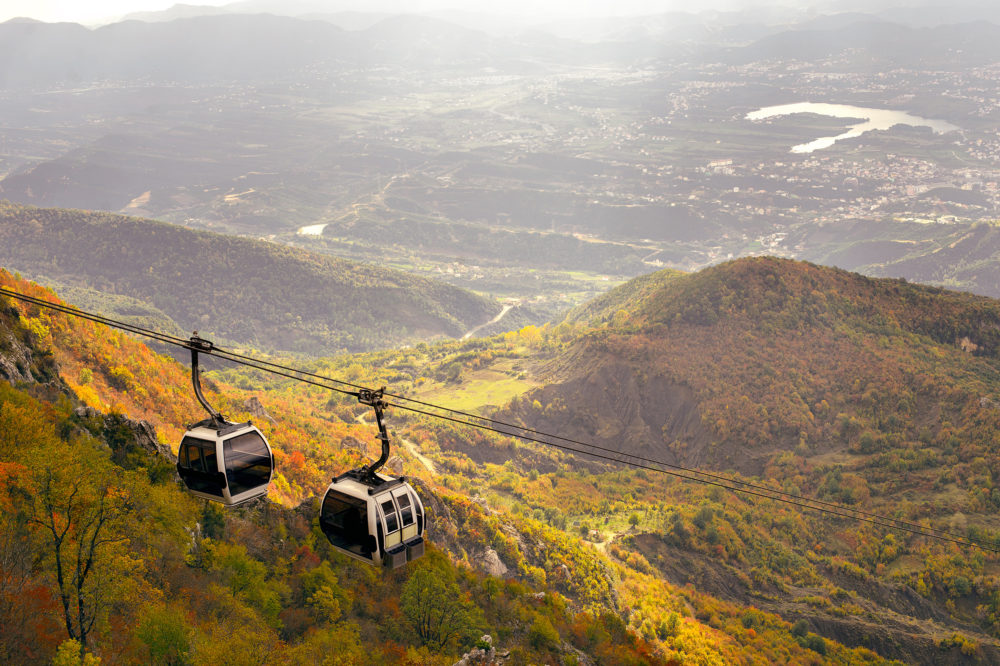 Albanien Tirana Seilbahn