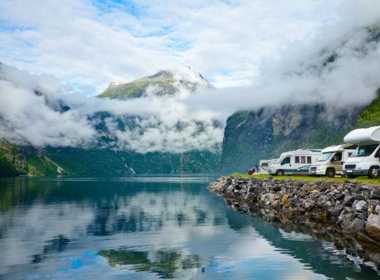 Norwegen Camping Wohnwagen