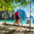 Thailand Phuket Strand Schaukel Frau