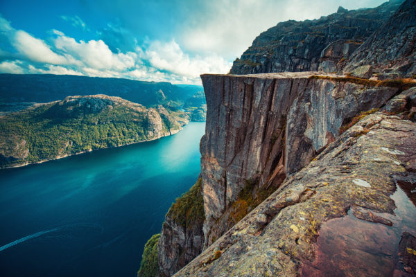 Norwegen Lysefjord Preikestolen