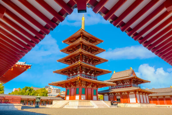 Japan osaka shintennoji tempel