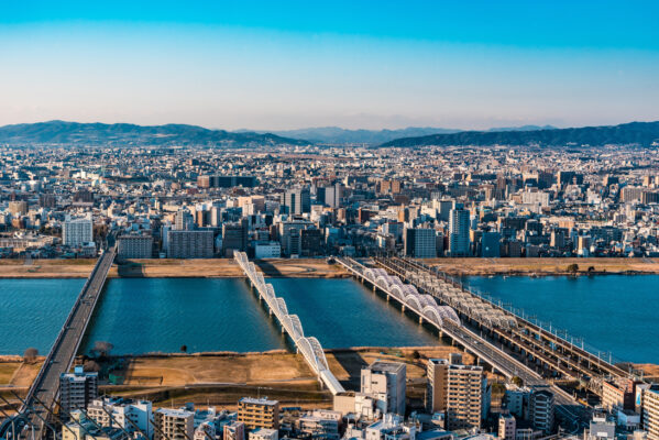 Japan Osaka Skyline