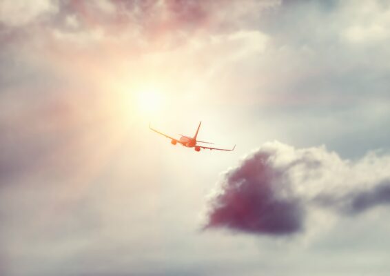 flugzeug himmel wolken