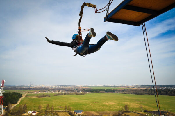 bungee jump ausblick