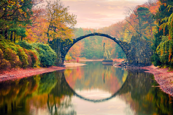 Deutschland Kromlau Rakotz Brücke