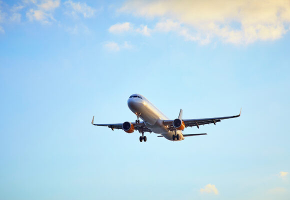 flugzeug sonnenuntergang